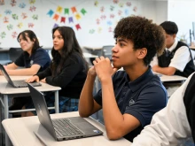 Cristo Rey students focus on their studies, preparing for success in both college and career.