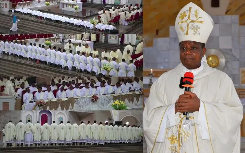 In his remarks at the ordination of 23 new priests, Bishop Godfrey Igwebuike Onah expressed gratitude and joy for the growing number of priests serving in his Episcopal See in Nigeria’s Catholic Diocese of Nsukka on Aug. 10, 2024.