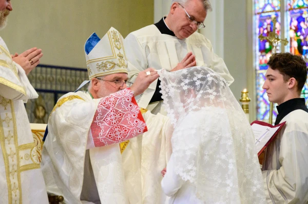 Holly Garnett is consecrated in the Military Ordinariate of Canada as a consecrated virgin. Credit: Photo courtesy of Holly Garnett