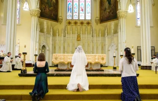 Holly Garnett is consecrated in the Military Ordinariate of Canada as a consecrated virgin. Credit: Photo courtesy of Holly Garnett