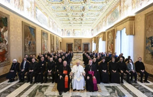 Pope Francis meets participants in an international training course for liturgical celebrations in Catholic dioceses on Jan. 20, 2023 Vatican Media