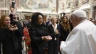 Pope Francis greets artists and participants of the 2024 Vatican Christmas Concert in the Clementine Hall on Dec. 14, 2024.