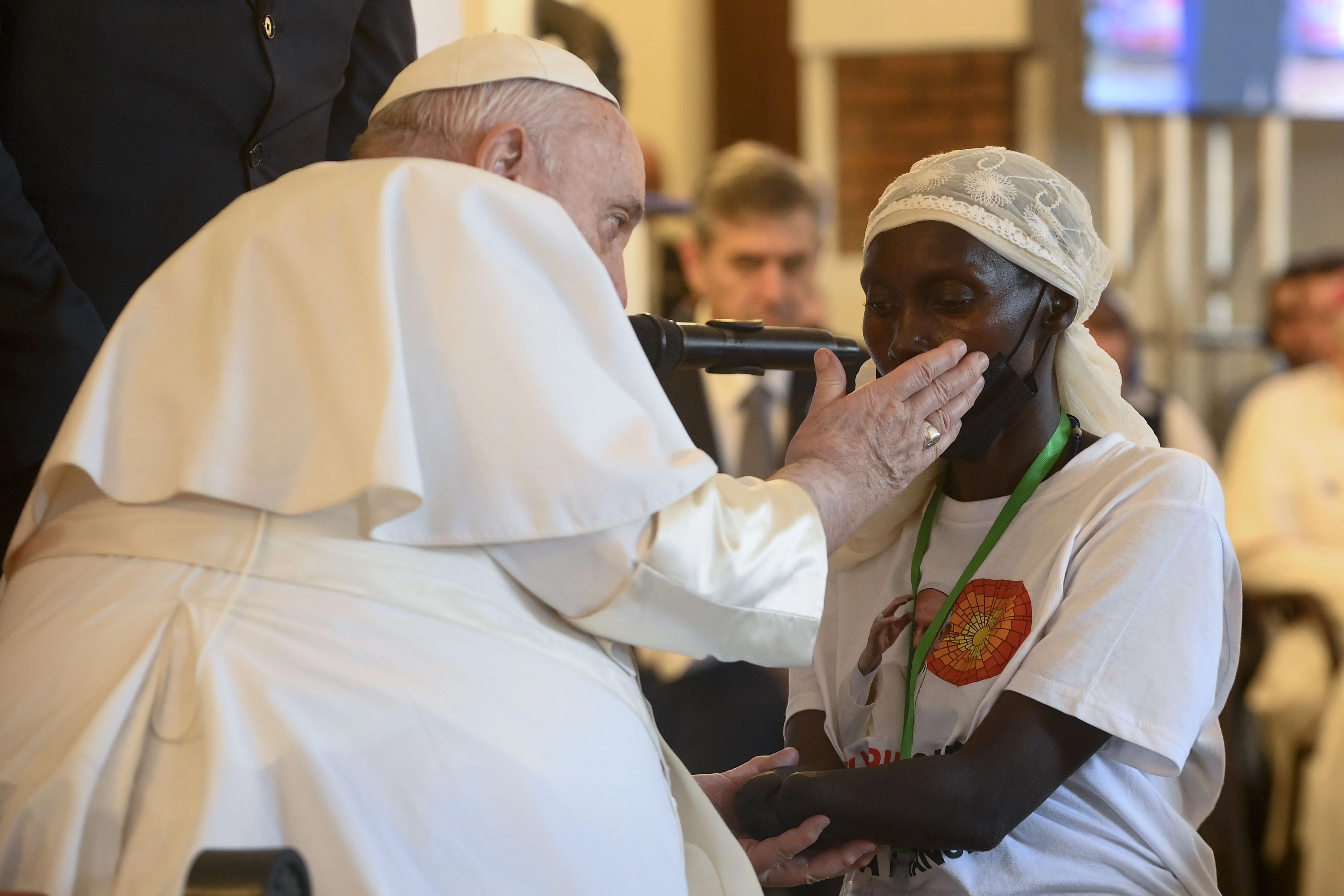 On his second day in the Congolese capital of Kinshasa, Feb. 1, 2023, Pope Francis listened to the stories of victims of violence from the Democratic Republic of Congo’s conflict-ridden eastern region.?w=200&h=150