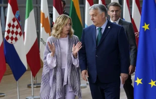 Giorgia Meloni, prime minister of Italy; Viktor Orbán, prime minister of Hungary; and French President Emmanuel Macron were among European leaders who offered congratulations to President-elect Donald Trump on his victory Nov. 6, 2024. Credit: Pier Marco Tacca/Getty Images