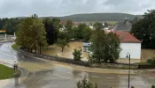 Floods severely affected Heiligenkreuz in the Vienna Woods in Austria on Sept. 15, 2024.