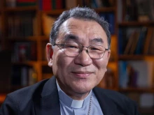 Cardinal Tarcisio Isao Kikuchi during an interview with CNA in Rome on Friday, Oct. 18, 2024.