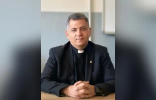 Father Marwan Ghanem recounts his survival of the Sept. 17, 2024, pager attack in Beirut in an interview with ACI Mena, CNA’s Arabic-language news partner. Credit: Courtesy of Father Marwan Ghanem