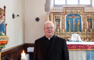 The rector of the Walsingham shrine, Father Robert Billing. The feast day of Our Lady of Walsingham was celebrated Sept. 24, 2024, in England for the first time. Credit: The Catholic National Shrine and Basilica of Our Lady