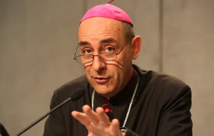 Cardinal Víctor Manuel Fernández, pictured here in 2014, took up his new post as prefect of the Dicastery for the Doctrine of the Faith in September 2023. Credit: Daniel Ibanez/CNA