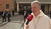 Sydney Archbishop Anthony Fisher, OP, speaks to EWTN News in Rome on Tuesday, Oct. 15, 2024.