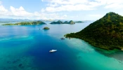 Aerial view from Flores Island, Indonesia.