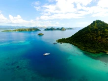 Aerial view from Flores Island, Indonesia.