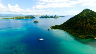 Aerial view from Flores Island, Indonesia.