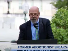 Former abortionist turned pro-life advocate Dr. John Bruchalski speaks at a Live Action press conference in Washington, D.C., on June 12, 2024.