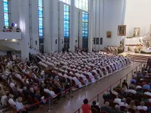 The beatification Mass of Father Michał Rapacz at the Divine Mercy Shrine in Krakow-Łagiewniki, Poland, on Saturday, June 15, 2024.