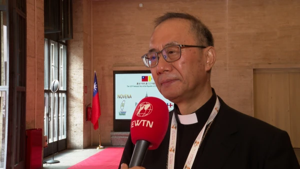 Biskup Norbert Pu govori za CNA u Vatikanu, utorak, 8. listopada 2024. Zasluge: EWTN News