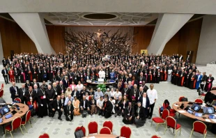 Participants of the Synod on Synodality gather for a group photo on Oct. 26, 2024. Credit: Vatican Media