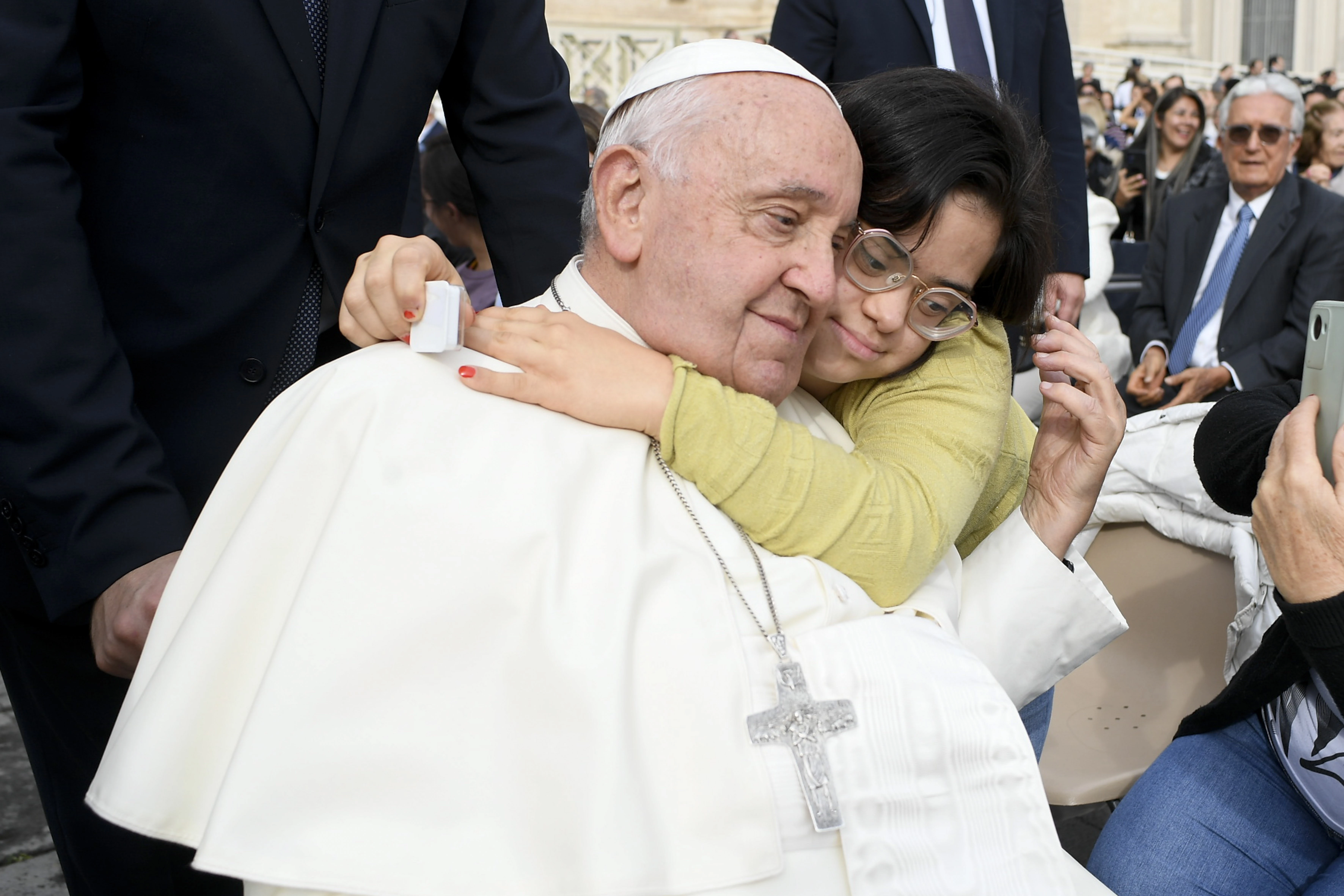 Pope Francis during the weekly general audience at St. Peter's Square on Oct. 9, 2024.?w=200&h=150