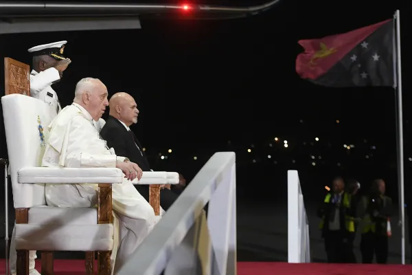 Pope Francis is welcomed in Papua New Guinea, Sept. 6, 2024. Vatican Media