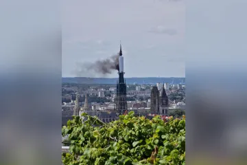 Rouen Cathedral fire