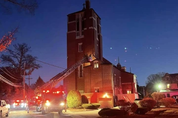 Franklin church fire