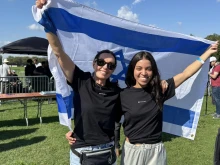 Sherry Colvin (left) and her daughter Gabriela were among the attendees at the "Remembering October 7th" rally held in front of the U.S. Capitol on Oct. 7, 2024.