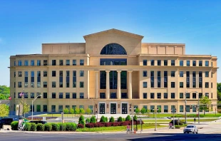 The Supreme Court of the state of Georgia is housed at the Nathan Deal Judicial Center in Atlanta. Credit: Harrison Keely, CC BY 4.0, via Wikimedia Commons