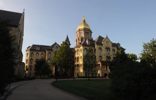 The main building on the campus of the University of Notre Dame in July 2017. Credit: NOVA SAFO/AFP/Getty Images