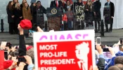 President Donald Trump speaks at the 47th March For Life rally on the National Mall on Jan. 24, 2020, in Washington, DC.