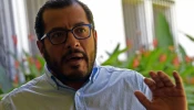 Nicaraguan academic and political activist Felix Maradiaga speaks during an interview with AFP in Managua on Feb. 11, 2021.