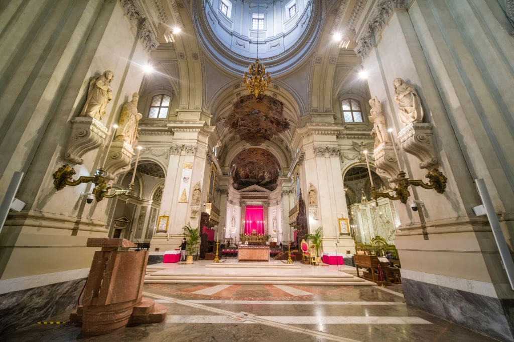 Capella di Santa Rosa, St. Rosalia's Chapel inside of the Palermo Cathedral, Basilica Cattedrale Metropolitana Primaziale della Santa Vergine Maria Assunta in Sicily, Itay. May 5, 2022.?w=200&h=150