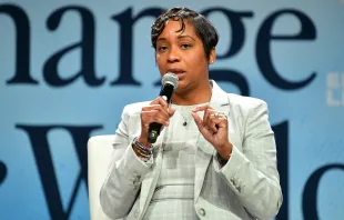 Attorney General of Massachusetts Andrea Joy Campbell speaks onstage during the pro-abortion EMILYs List's 2023 Pre-Oscars Breakfast at on March 7, 2023, in Beverly Hills, California. Credit: Araya Doheny/Getty Images for EMILYs List