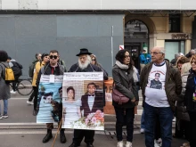 Family members of Mafia victims take part in a demonstration organized by Libera on the occasion of the National Day of Remembrance and Commitment to Remembering the Victims of the Mafia on March 21, 2023, in Milan, Italy.