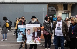 Family members of Mafia victims take part in a demonstration organized by Libera on the occasion of the National Day of Remembrance and Commitment to Remembering the Victims of the Mafia on March 21, 2023, in Milan, Italy. Credit: Emanuele Cremaschi/Getty Images