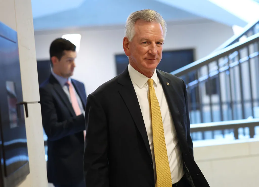 U.S. Sen. Tommy Tuberville, R-Alabama, arrives at the U.S. Capitol on Sept. 20, 2023, in Washington, D.C.?w=200&h=150