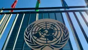 The United Nations logo is seen at U.N. headquarters in New York on Oct. 4, 2023.