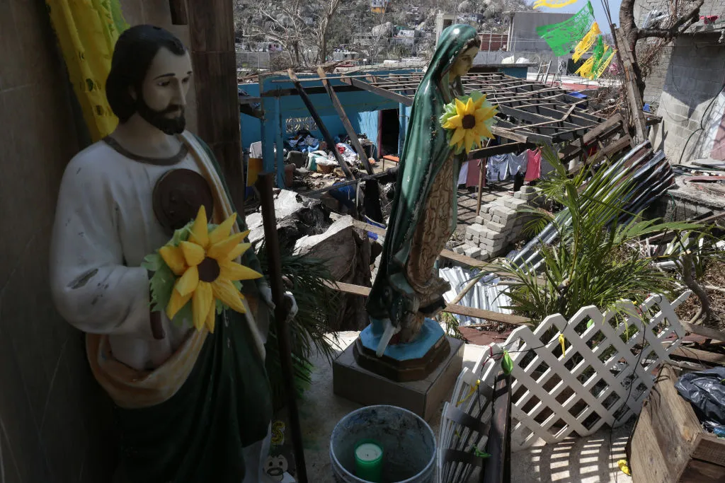 View of damages caused by the passage of Hurricane Otis in Acapulco, Guerrero State, Mexico, on Oct. 31, 2023. Otis smashed into the port city early on Oct. 25 with winds of 165 miles per hour, leaving a trail of destruction.?w=200&h=150