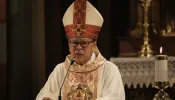 Archbishop Cardinal Ignatius Suharyo Hardjoatmodjo leads a Christmas Mass at Jakarta Cathedral in Jakarta on Dec. 25, 2023.