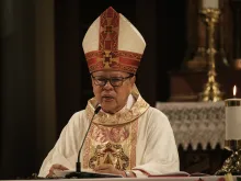 Archbishop Cardinal Ignatius Suharyo Hardjoatmodjo leads a Christmas Mass at Jakarta Cathedral in Jakarta on Dec. 25, 2023.