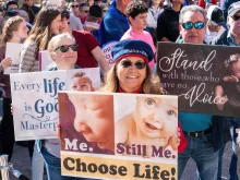 Pro-life supporters take part in a "Rally for Life" march and celebration outside the Texas State Capitol on Jan. 27, 2024, in Austin, Texas.