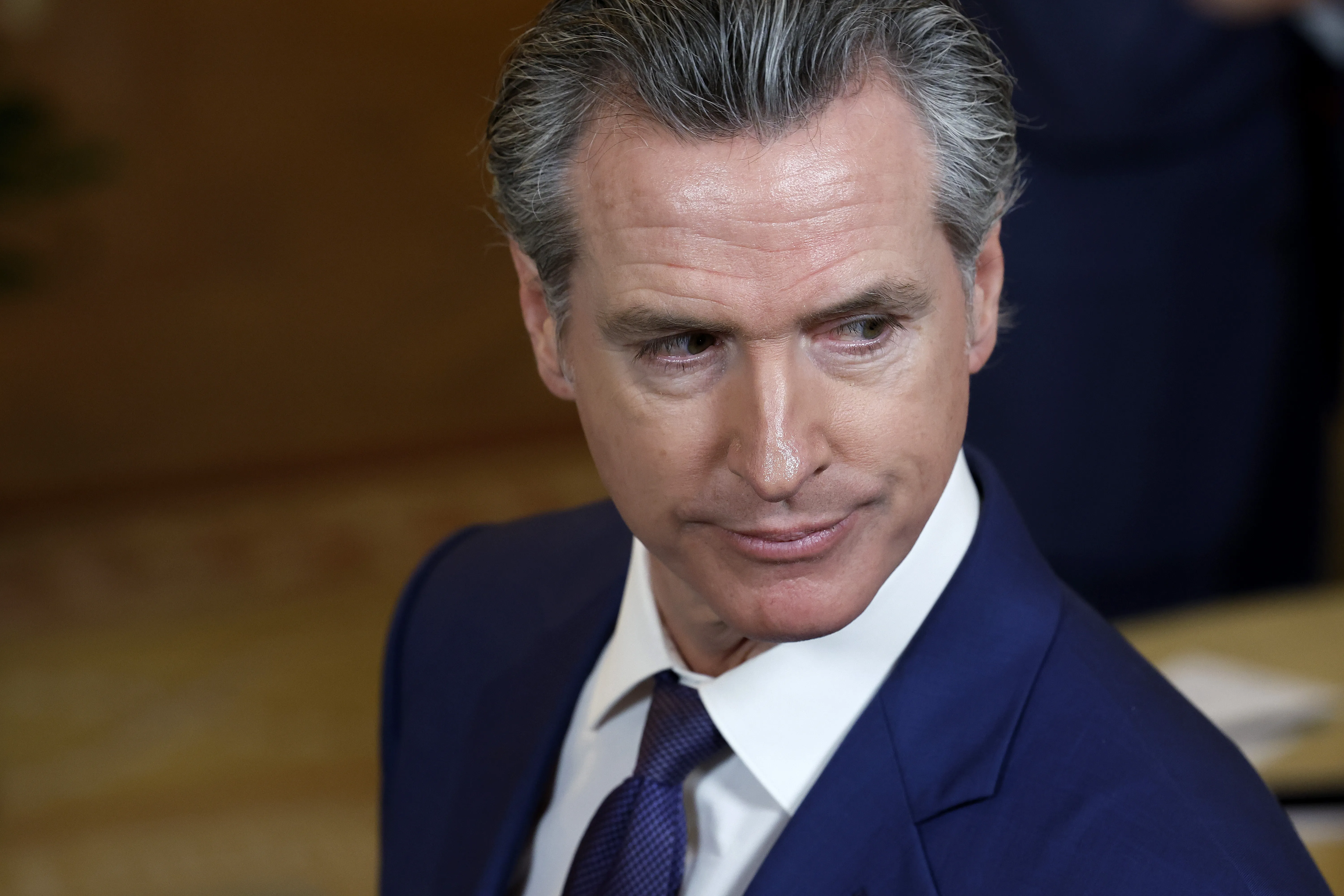 California Gov. Gavin Newsom attends an event with fellow governors in the East Room of the White House on Feb. 23, 2024, in Washington, D.C.?w=200&h=150