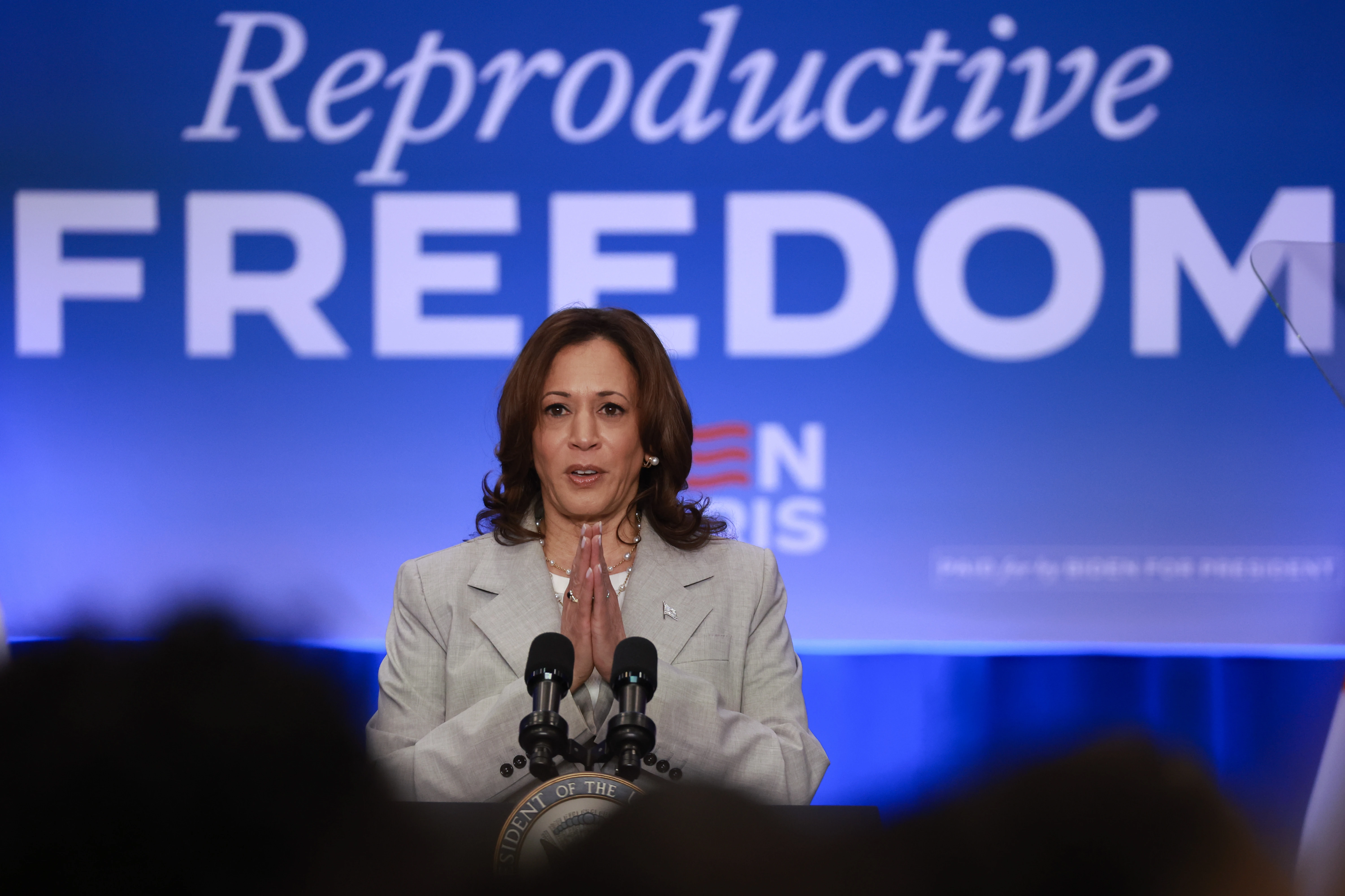 Vice President Kamala Harris speaks about Florida’s new six-week abortion ban on May 1, 2024, in Jacksonville, Florida. Harris has made abortion policy a central issue of her presidential campaign.?w=200&h=150