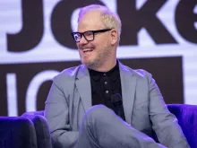 Jim Gaffigan attends SiriusXM's “Unfrosted” Town Hall at SiriusXM Studios on April 30, 2024, in Los Angeles.