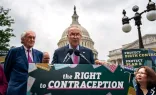 Senate Majority Leader Chuck Schumer, D-New York, speaks during a news conference on the Right to Contraception Act outside the U.S. Capitol on June 5, 2024, in Washington, D.C.