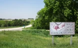 A pro-life sign is seen on a roadside in Agnew, Nebraska, on May 14, 2024.