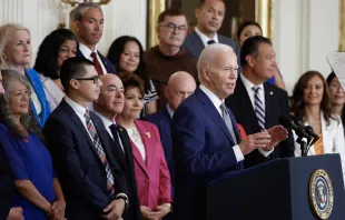 U.S. President Joe Biden delivers remarks at an event marking the 12th anniversary of the Deferred Action for Childhood Arrivals (DACA) program in the East Room at the White House on June 18, 2024, in Washington, D.C. Credit: Chip Somodevilla/Getty Images