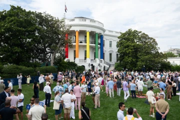 White House rainbow flag