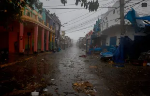An empty street as Hurricane Beryl hit Kingston, Jamaica, on July 3, 2024. Beryl caused widespread damage in several island nations as it crossed the Caribbean and then hit the city of Houston. Credit: Joe Raedle/Getty Images