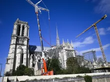 During the Olympics, track and field athletes rang the bronze bell at the Saint-Denis’ Stade de France and now that same bill will ring during Masses when Notre Dame Cathedral reopens this December.