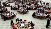 Delegates attend a session of the 16th General Assembly of the Synod of Bishops at the Paul VI Hall on Oct. 5, 2024, in Vatican City.